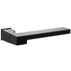 Atlantic Forme Ginevra Lever Door Handle on Concealed Square Rose Matt Black - 138mm L