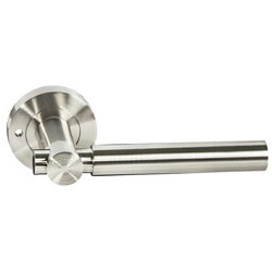 Dale Hardware Arc Astro Privacy Lever On Round Rose Door Handle