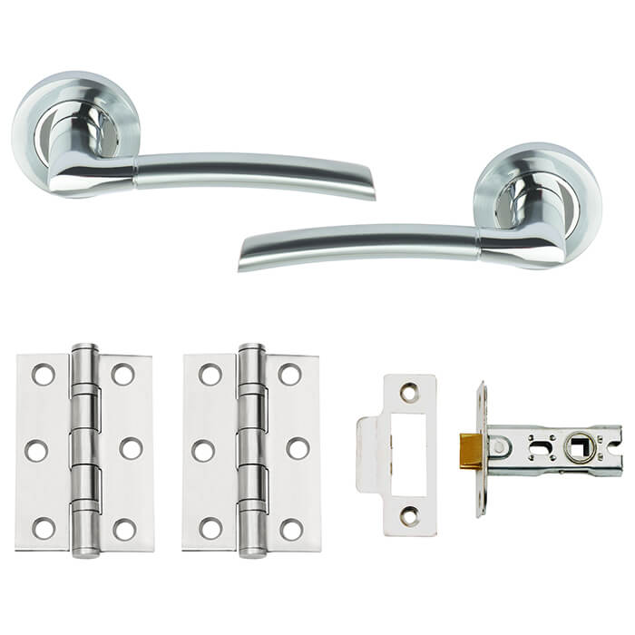 Dale Plus Internal Door Handle Pack Polished Chrome And Satin Chrome