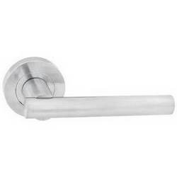 Dale Hardware Sultan Satin Chrome Lever Round Rose Door Handle