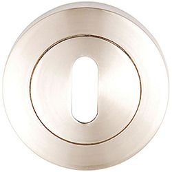 Dale Keyhole Escutcheon Satin Nickel Plated