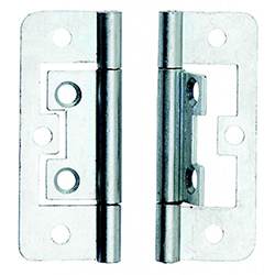 Dale 63mm Bright Zinc Plated Flush Hinges  - Pack Of 2