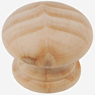 Dale Pine Finish Wooden Knob 30mm