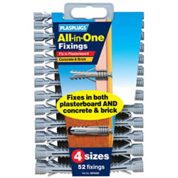Tile Rite Plasplugs All In One Multi-Purpose Fixing Clip Pack