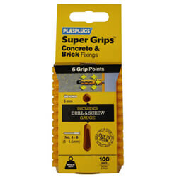 Tile Rite Plasplugs Regular Duty Supergrip Clip Pack Yellow