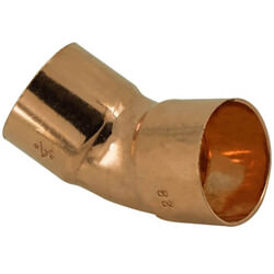 Masterflow Copper End Feed 45 Degree Obtuse Elbow