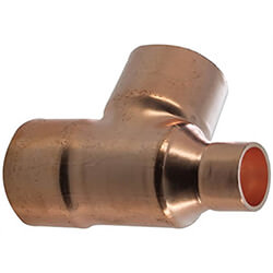 Masterflow Copper End Feed Reduced End Tee