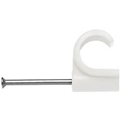 Oracstar PolyFit 15mm Nail In Pipe Clip White