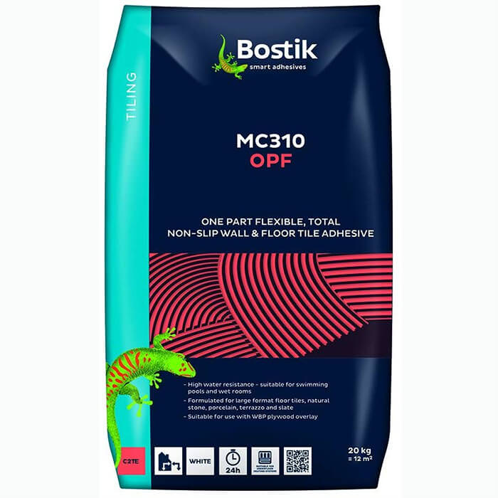Bostik One Part Flexible Tile Adhesive White 20kg