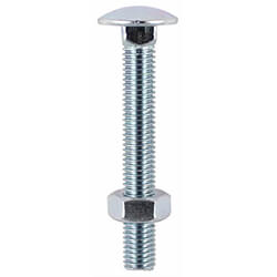 Timco Carriage Bolts And Hex Nuts Zinc