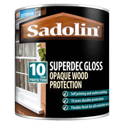 Sadolin Superdec Gloss Opaque Wood Protection Super White