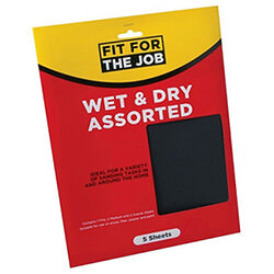 Rodo Fit For Job 230mm x 280mm Wet And Dry Paper Sheet Pack of 5 - Assorted
