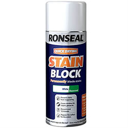 Ronseal Quick Drying Stain Block Aerosol White 400ML