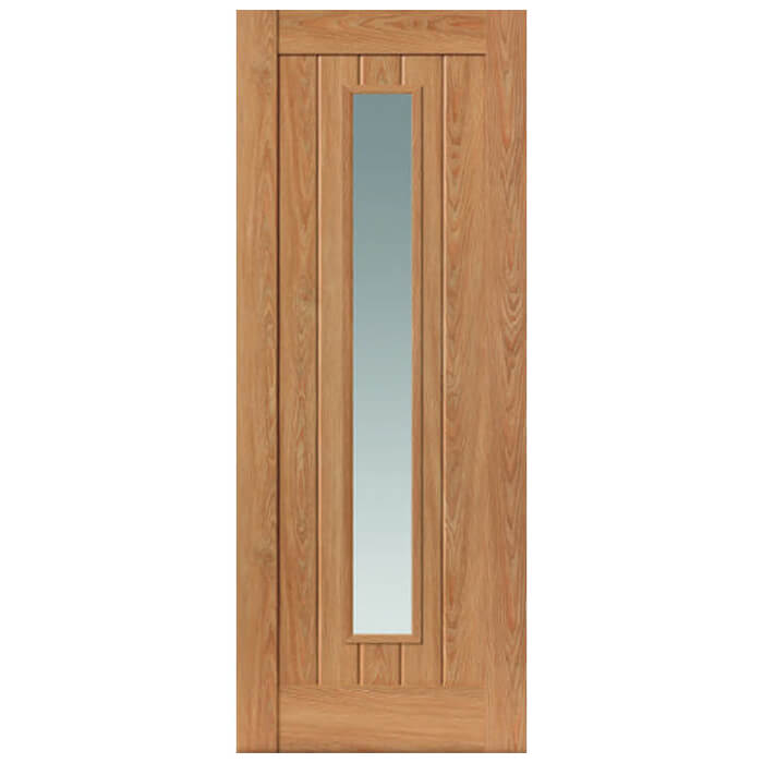 JB Kind Hudson Fully Finished Oak 5-Panels 1-Lite Internal Glazed Door