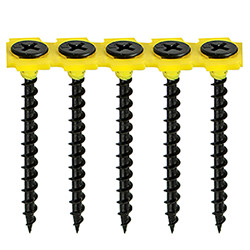 Timco Coarse Thread Collated Drywall Screws Black Box Of 1000