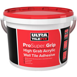 Ultra TileFix ProSuper Grip High Grab Acrylic Wall Tile Adhesive 15Kg