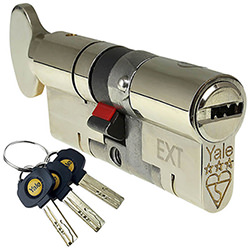 Yale Platinum 3 Star Thumbturn Lock Nickel Available In Various Sizes