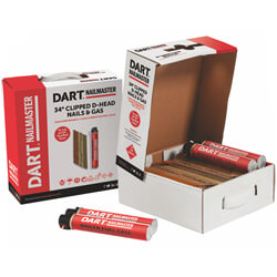 Dart NailMaster 3.1mm x 90mm Smooth Galvanized Nail Box 2200 Nail Quantity-No Gas