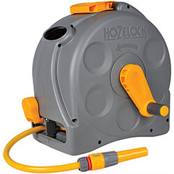 Hozelock 25m 2in1 Compact Hose Reel With 25m Of Starter Hose