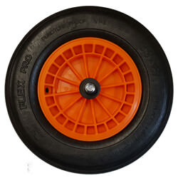 Belle Fort Flex Pro Wheel Black Tyre Orange Rim