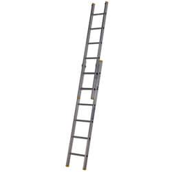 Werner Box Section Double Extension Aluminium Ladder