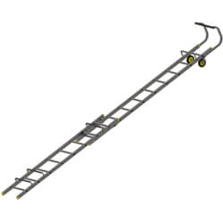 Werner Double Section Aluminium Roof Ladder
