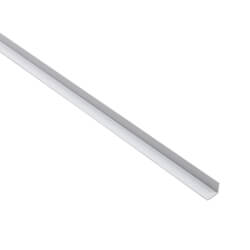Rothley Trims PVC Plastic Equal Angle White 2.5mtr Long