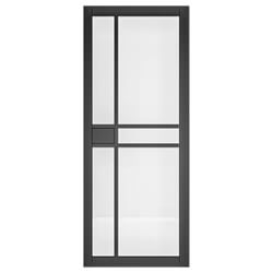 Deanta Dalston Pre-Finished Black 5L Internal Glazed Door