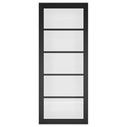 Deanta Shoreditch Pre-Finished Black 5L Internal Glazed Door