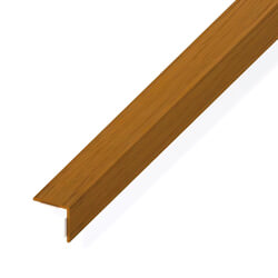 Rothley Trims Oak PVC Plastic Equal Angle 1 Meter Long