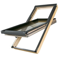 Fakro Manual High Pivot FYP Natural Pine Roof Window