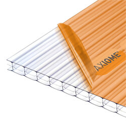 Axiome Clear 16mm Triplewall Polycarbonate Sheet 840mm Wide