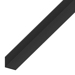 Rothley 1000mm Equal Sided Black Plastic Angle