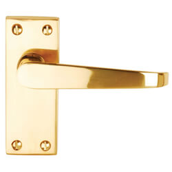 Dale Victorian Flat Lever On Backplate Latch Furniture - Pack Of 2
