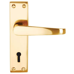 Dale Victorian Flat Lever On Backplate Lock Furniture - Pack Of 2