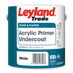 Leyland Trade Acrylic Primer Undercoat White