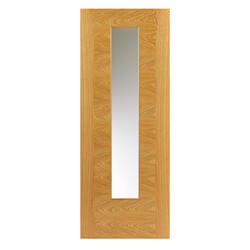 JB Kind Ostria Pre-Finished Oak 1P 1L Internal Glazed Door