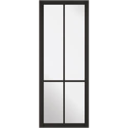 LPD Liberty Black Primed 4L Internal Glazed Door