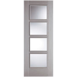 LPD Vancouver Pre-Finished Light Grey 4L Internal Glazed Fire Door