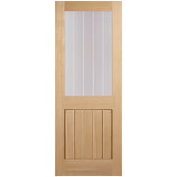 LPD Mexicano Un-Finished Oak 1L 5P Internal Glazed Door