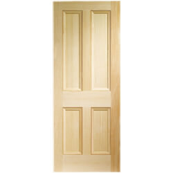 XL Joinery Edwardian Un-Finished Clear Pine 4P Internal Door