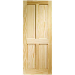 XL Joinery Victorian Un-Finished Clear Pine 4P Internal Door
