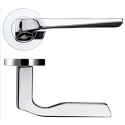 LPD Carina Ironmongery Polished Chrome Handle Hardware Privacy Pack - 50 x 120mm