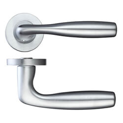 LPD Norma Ironmongery Satin Chrome Handle Hardware Privacy Pack - 50 x 115mm