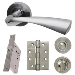LPD Pluto Ironmongery Handle Privacy Hardware Pack - 510 x 145mm
