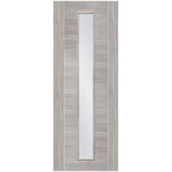 XL Joinery Palermo Pre-Finished White Grey Laminate Internal Clear Glazed Door