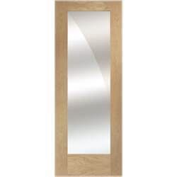 XL Joinery Pattern 10 Un-Finished Oak 1L Internal Mirror Glazed Door