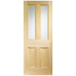 XL Joinery Edwardian Un-Finished Clear Pine 2P 2L Internal Glazed Door