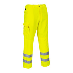 Portwest E046 High Visibility Yellow Combat Trousers