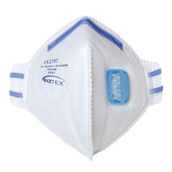 Portwest P251 FFP2 Valved Fold Flat White Respirator Mask - Pack Of 20